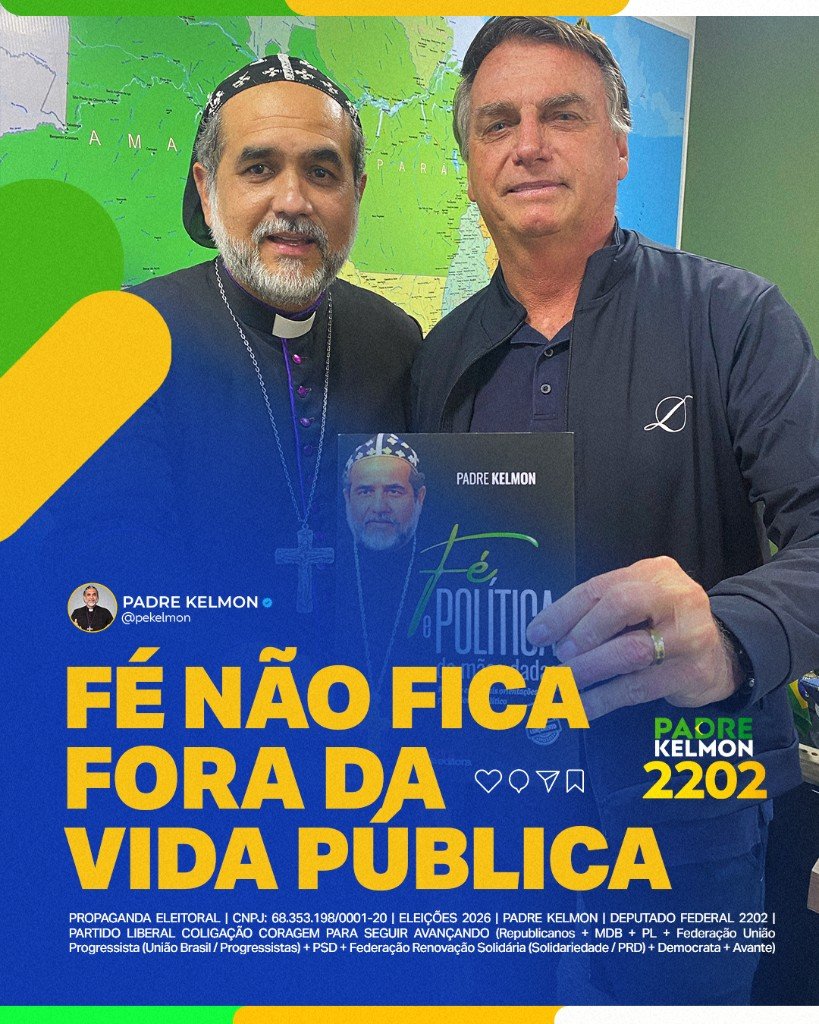 Fé não fica fora da vida pública. Padre Kelmon 2202.