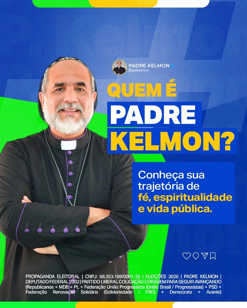 Quem é Padre Kelmon? Conheça sua trajetória de fé, espiritualidade e vida pública.
