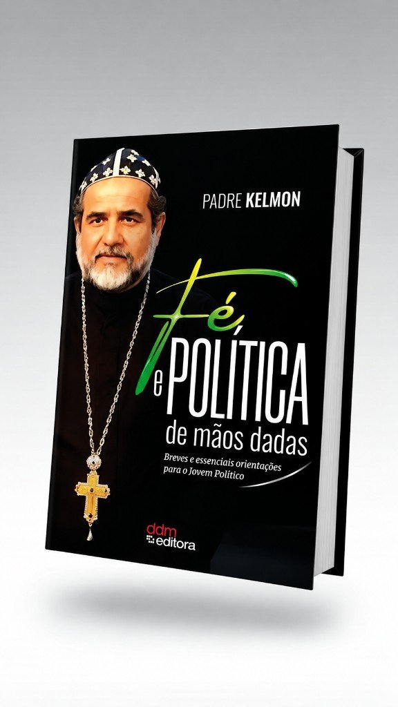 Capa do livro Fé e Política de Mãos Dadas, de Padre Kelmon